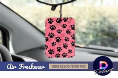 Pink paw print Air Freshener PNG Product Image 1