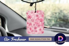 Pink snowflakes winter holiday texture Air Freshener PNG Product Image 1