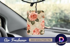 Vintage pink roses floral air freshener png Product Image 1