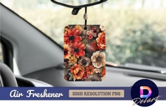 Vintage floral pattern with rustic Air Freshener PNG Product Image 1