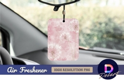 Pink dandelion floral Air Freshener PNG Product Image 1