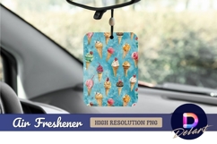 Watercolor ice cream cones Air Freshener PNG Product Image 1