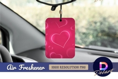 Pink glowing hearts romantic love background air freshener Product Image 1