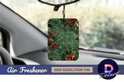 Emerald green christmas foliage Air Freshener PNG Product Image 1