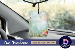 Floral pastel texture background Air Freshener PNG Product Image 1