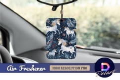 Winter unicorns seamless pattern for Air Freshener PNG Product Image 1