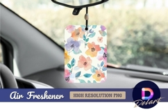 Watercolor floral pattern background Air Freshener PNG Product Image 1