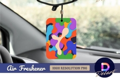 Colorful abstract blob pattern background air freshener png Product Image 1