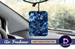 Navy blue flower arrangement background Air Freshener PNG Product Image 1