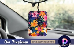 Vibrant tropical floral pattern for Air Freshener PNG Product Image 1
