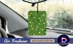 Floral pattern with yellow flowers on Air Freshener PNG Product Image 1