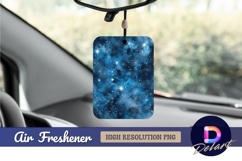 Deep blue space with stars nebula Air Freshener PNG Product Image 1