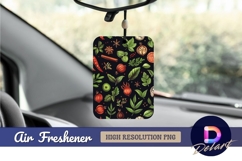 Hand drawn herbs and spices dark Air Freshener PNG Product Image 1