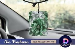 Green and white floral Air Freshener PNG Product Image 1