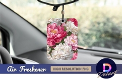 Elegant pink and white peony floral Air Freshener PNG Product Image 1