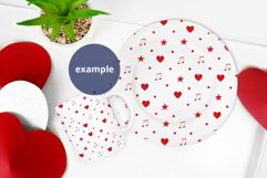 Coffee Mug & White Plate Mockup Valentine's Day, PSD mock up Product Image 3