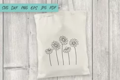 Flower SVG, Daisy SVG, wildflowers SVG, Cute flowers Product Image 3