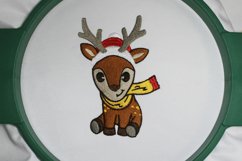 Christmas Deer- Machine Embroidery Design, 3 sizes Product Image 3