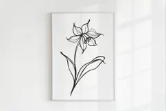 Minimalist Floral Line Art Clipart SVG | PNG | EPS Product Image 3