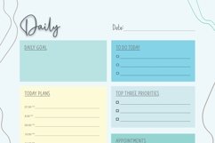 Daily Planner Printable , Daily Planner Digital for easy acc Product Image 22