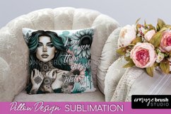 Daily Affirmations Pillow Cover - Pillow Case Sublimation Product Image 1