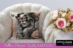 Daily Affirmations Pillow Cover - Pillow Case Sublimation Product Image 1