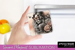 Daily Affirmations Magnet Sublimation - Square Fridge Magnet Product Image 1