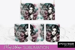 Daily Affirmations Mug Wrap - Inspirational Mug Sublimation Product Image 1