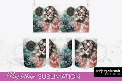 Daily Affirmations Mug Wrap - Inspirational Mug Sublimation Product Image 1