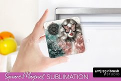 Daily Affirmations Magnet Sublimation - Square Fridge Magnet Product Image 1