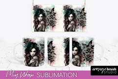 Daily Affirmations Mug Wrap - Inspirational Mug Sublimation Product Image 1