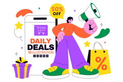 10 Daily Deals of The Day Illustration Product Image 1