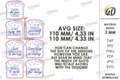 Daily Mood Coasters Laser Cut. Drink Coaster SVG Product Image 3