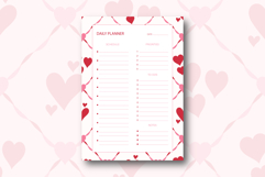 Heart Daily Planner Template | Daily Planner Product Image 1