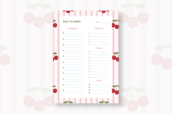 Cherry Daily Planner Template | Daily Planner Product Image 1