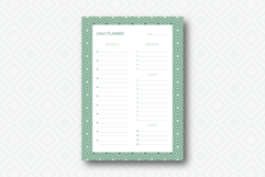 Vintage Geometric Daily Planner Template | Daily Planner Product Image 1