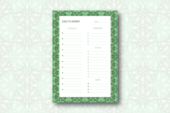 Daily Planner Template With Ogee Pattern | Daily Planner Product Image 1
