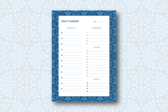 Daily Planner Template With Ogee Pattern | Daily Planner Product Image 1