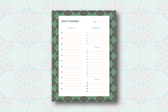 Ogee Pattern Daily Planner Template | Daily Planner Product Image 1