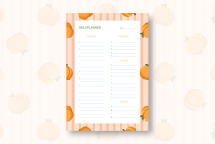 Peach Daily Planner Template | Daily Planner Product Image 1