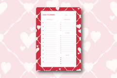 Heart Daily Planner Template | Daily Planner Product Image 1
