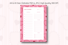Heart Stripe Daily Planner | Daily Planner Product Image 1