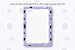Blackberry Coquette Heart Stripe To Do List | To do list Product Image 1