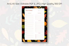 Fall Daily Planner Template | Daily Planner Product Image 1