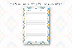 Folk Flower To Do List Template | To do list Product Image 1