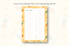 Pineapple Coquette Stripe Daily Planner | Daily Planner Product Image 1