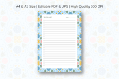 Folk Flower To Do List Template | To do list Product Image 1
