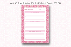 Ogee Pattern Daily Gratitude Planner | Daily Planner Product Image 1