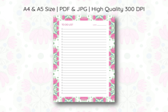 Folk Floral To Do List Template | To do list Product Image 1