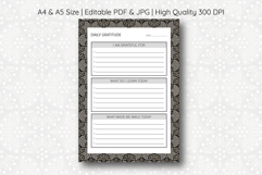 Ogee Pattern Daily Gratitude Planner | Daily Planner Product Image 1